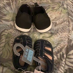 Slip inside, and sandals for a baby